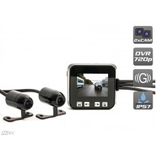 AVIS AVS0710DVR Двухканальный видеорегистратор для мотоцикла / квадроцикла / снегохода (HD 720P) AVS0710DVR