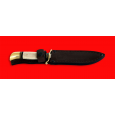 Нож "Финка НКВД", клинок сталь 95X18, рукоять лосиный рог, латунь