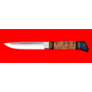 Нож реплика "Финка НКВД", без гарды, кованая сталь 95Х18, рукоять карельская береза