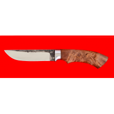 Нож "Грибник", клинок сталь 95Х18 со следами ковки, рукоять карельская берёза