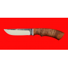 Нож "Грибник", клинок сталь 95Х18 со следами ковки, рукоять береста