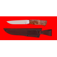 Нож Охотничий "Леопард", клинок сталь 95Х18, рукоять карельская берёза