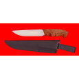 Нож охотничий "Марал", клинок сталь 95Х18, рукоять карельская берёза