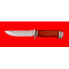 Нож "Рыбацкий-4", клинок сталь 95Х18, рукоять падук, мельхиор