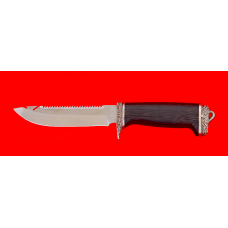 Нож "Рыбацкий-3", клинок сталь 95Х18, рукоять венге, мельхиор