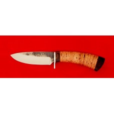 Нож Охотничий "Соболь-2", клинок сталь 95Х18 со следами ковки, рукоять береста