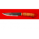 Нож охотничий "Саамский", клинок сталь 9ХС, рукоять береста