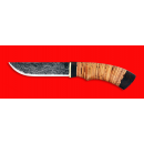 Нож «Грибник», ручная ковка, рукоять береста, клинок сталь 9ХС