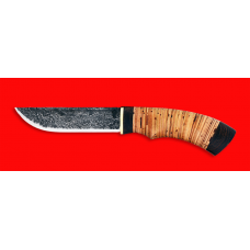 Нож «Грибник», ручная ковка, рукоять береста, клинок сталь 9ХС