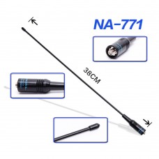 Nagoya NA771 Двухдиапазонная антенна 144/430MHz  с усиливающим эффектом для раций Baofeng Yaesu SMA-Female (мама)